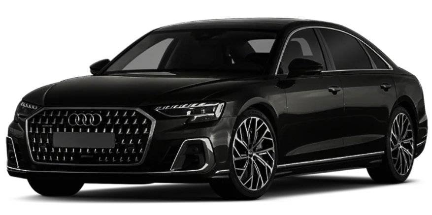 Luxury sedan used for airport limo and black car service